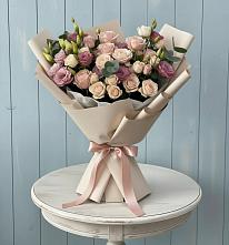 Букет цветов из:  Розы и Лизиантусы #REPLACE_PRED# Озерске