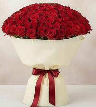 Букет 101 Красная роза Милано в Озерске