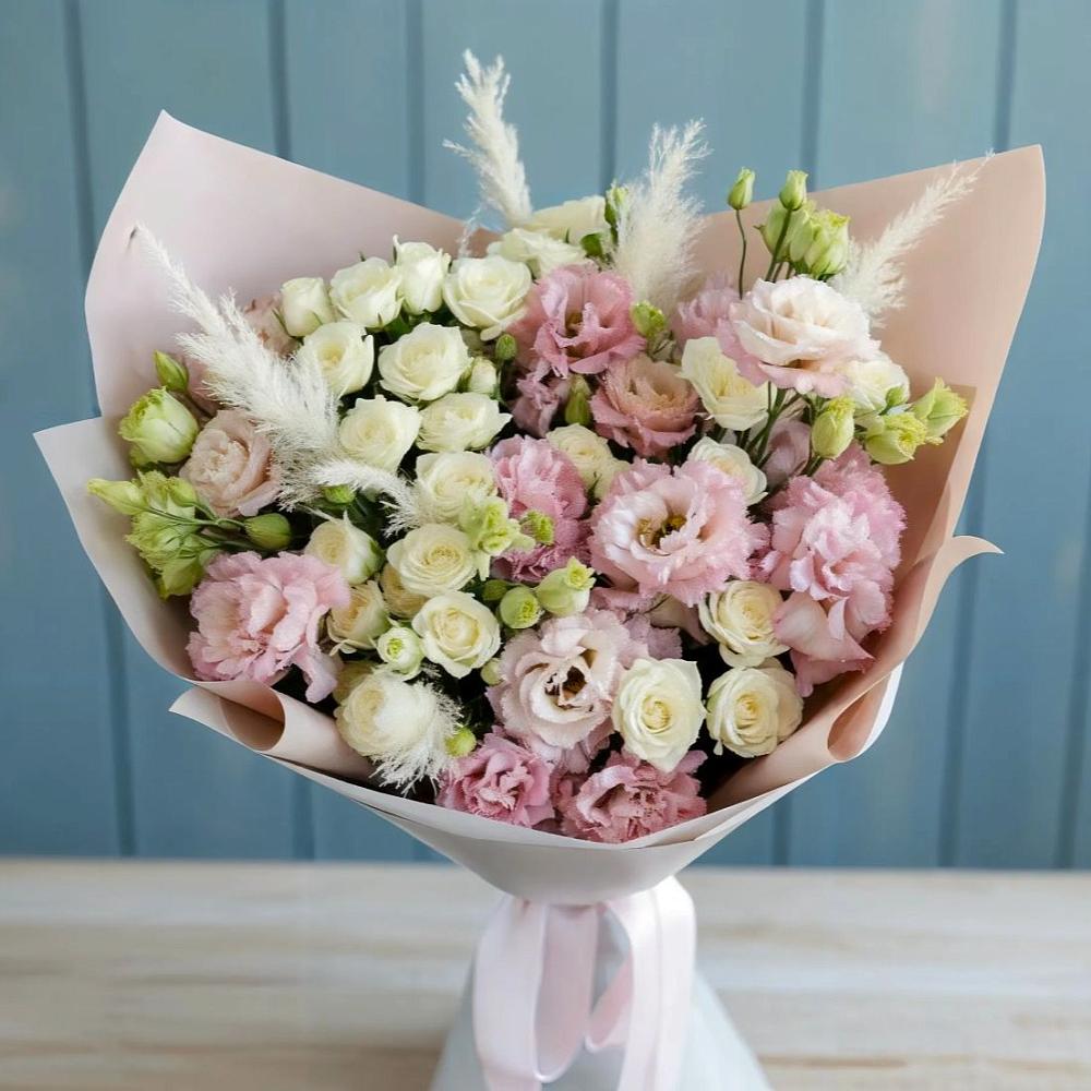 Букет цветов из: Альстромерии и Розы в Озерске