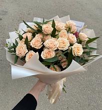 Букет Кремовые розы Латте в Озерске