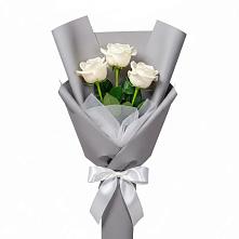 Букет 3 белые розы #REPLACE_PRED# Озерске