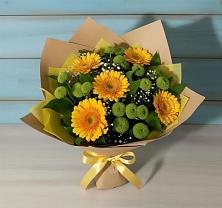 Букет цветов из:  Герберы и Хризантемы в Озерске