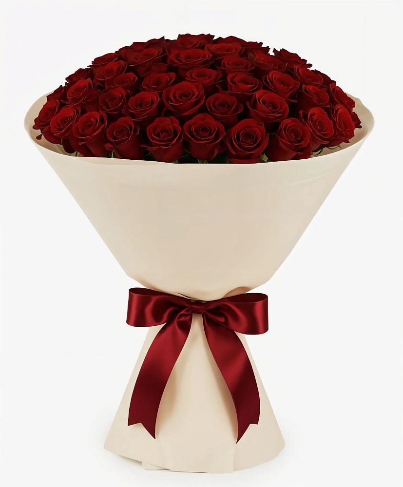 Букет 101 Бордовая роза Блэк Бакарра в Озерске